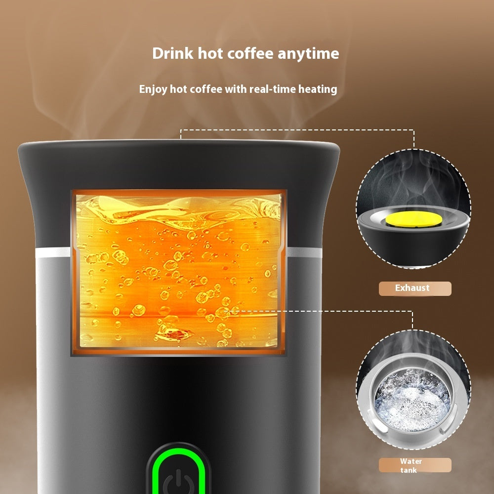 Electric Travel Coffee Capsule, 3 In 1 Espresso Portable Coffee Espresso Maker