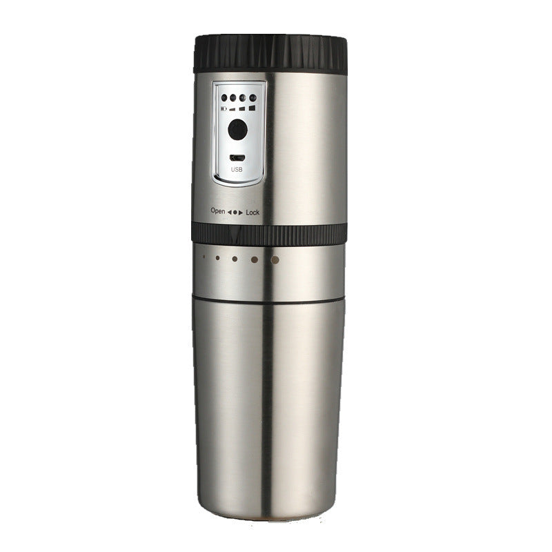 Electric portable stainless steel coffee grinder