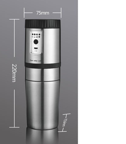 Electric portable stainless steel coffee grinder