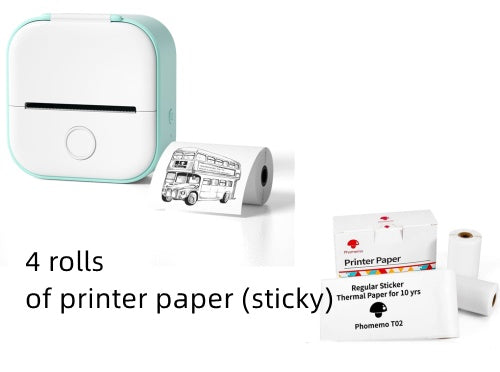 Bluetooth Portable Mini Thermal Label Printer, Photo Printer.