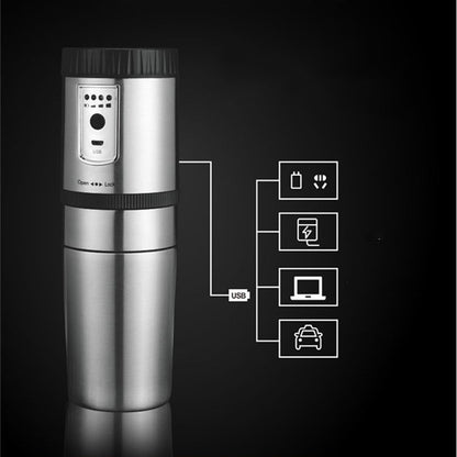 Electric portable stainless steel coffee grinder