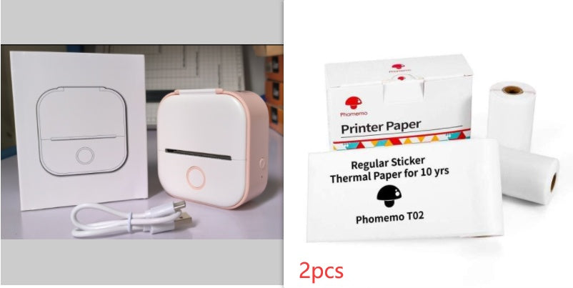 Bluetooth Portable Mini Thermal Label Printer, Photo Printer.