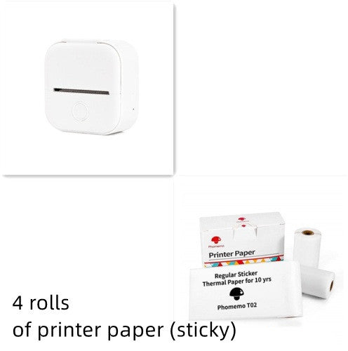 Bluetooth Portable Mini Thermal Label Printer, Photo Printer.